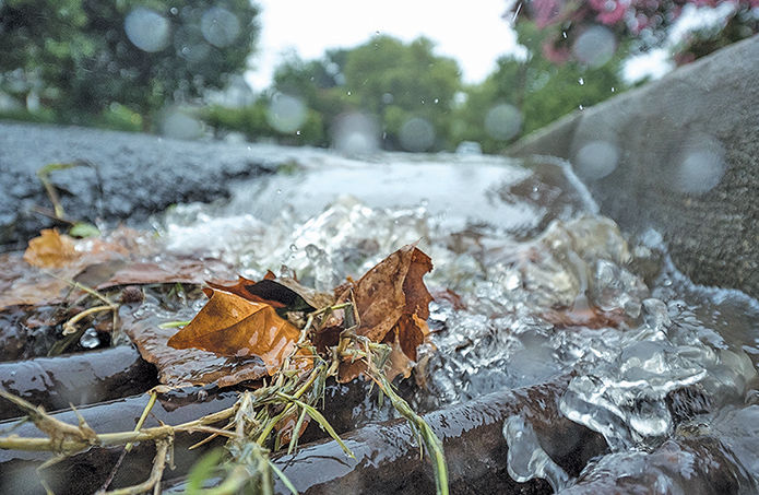 Stormwater drain closeup